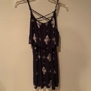 Patterned Blue Dress